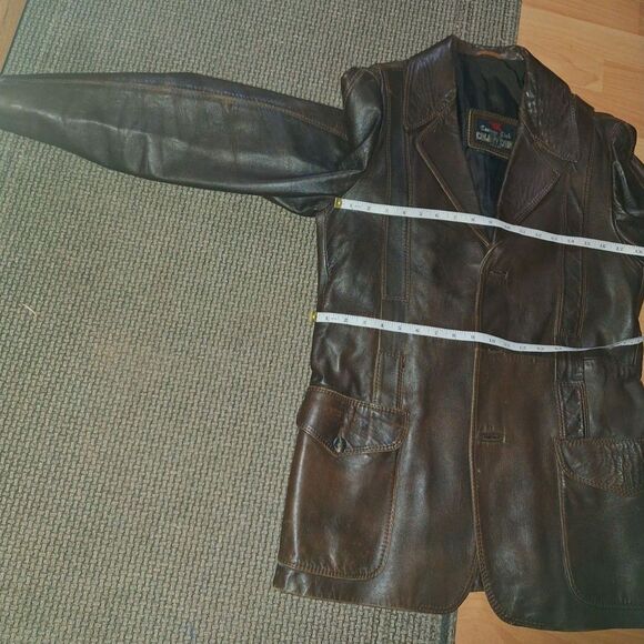 Roetan leather Jacket by Silvester Litton of England Mens Med/Women L-XL - Picture 15 of 16